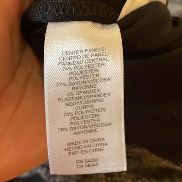 Anne Klein women’s dress 12 sheath knee length black white Stetch work business - Picture 5 of 6